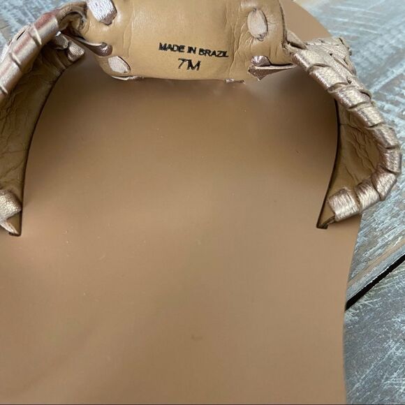 Nwob-jack Roger’s Liliana Metallic Slingback Sandals (Size:7) - Picture 7 of 8